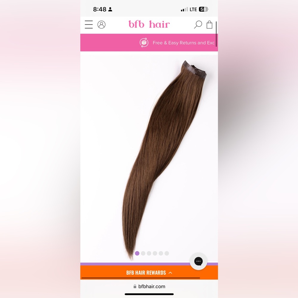 Never Worn Barefoot Blonde Brownstone 21” Clip-In Hair Extensions